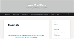 Desktop Screenshot of jennarosefitness.com